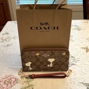 New Coach x Peanuts Continental Wallet